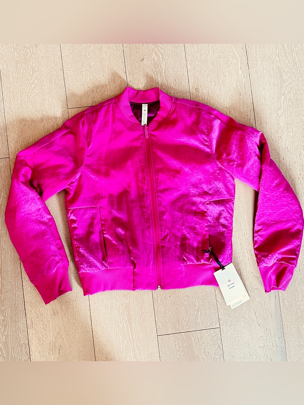NWT Lululemon Non-Stop Bomber Jacket Size 8 Ripened Raspberry PrimaLoft Pink - Picture 7 of 8